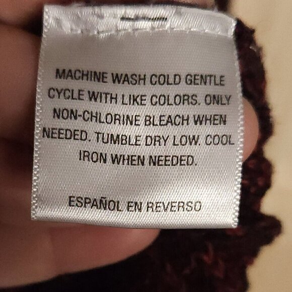 Style & Co. Plus Red Black Cowl Neck Sweater 1X - Picture 6 of 6